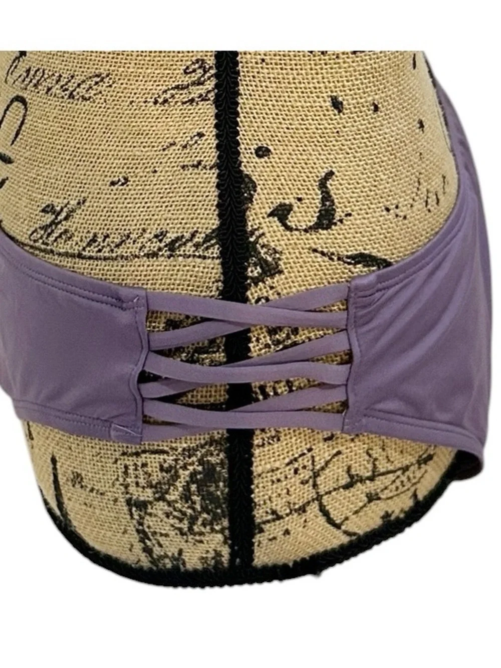 Shade & Shore Large Purple Lace Up Sides Bikini Bottom
